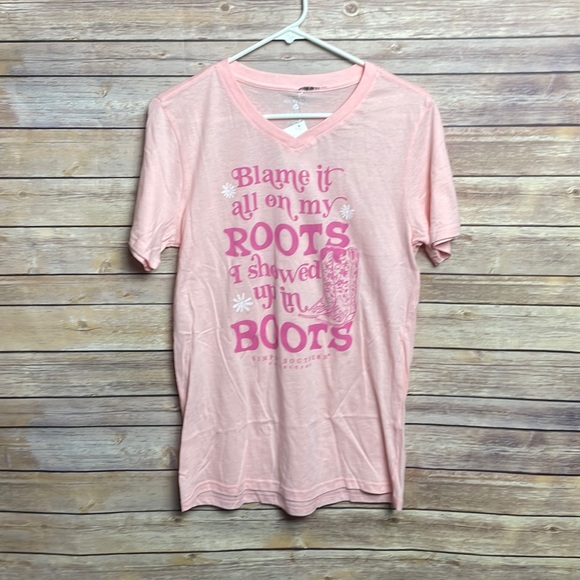 Simply Southern Tops - Simply Southern Women’s V-Neck Graphic Tee